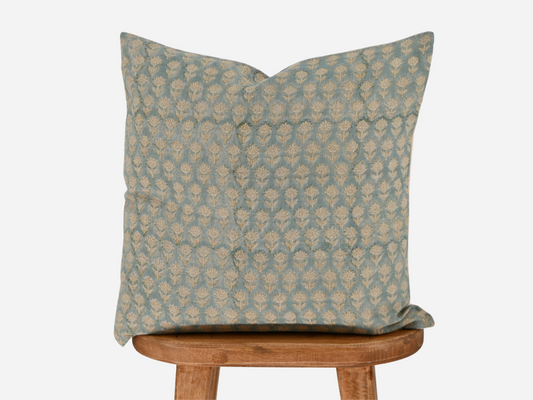 Harlowe Block Print Pillow Cover