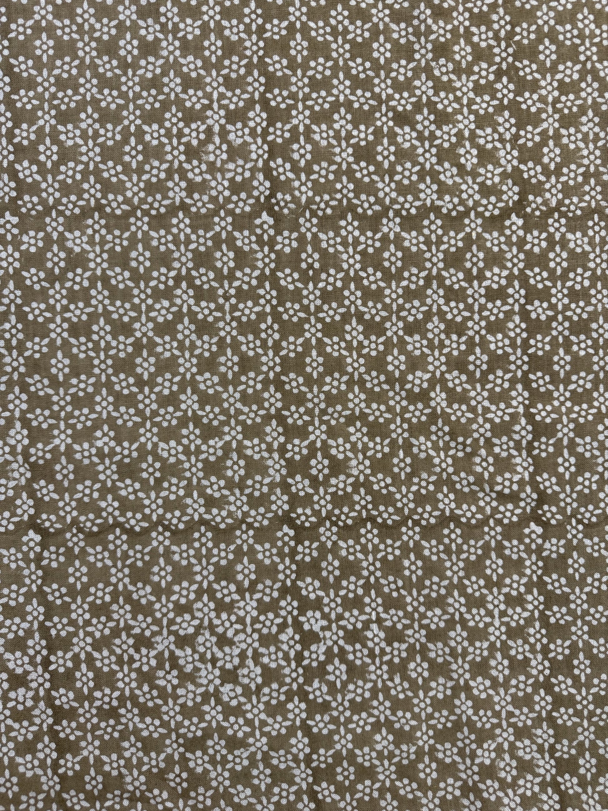 Floral Motif Linen Upholstery Fabric