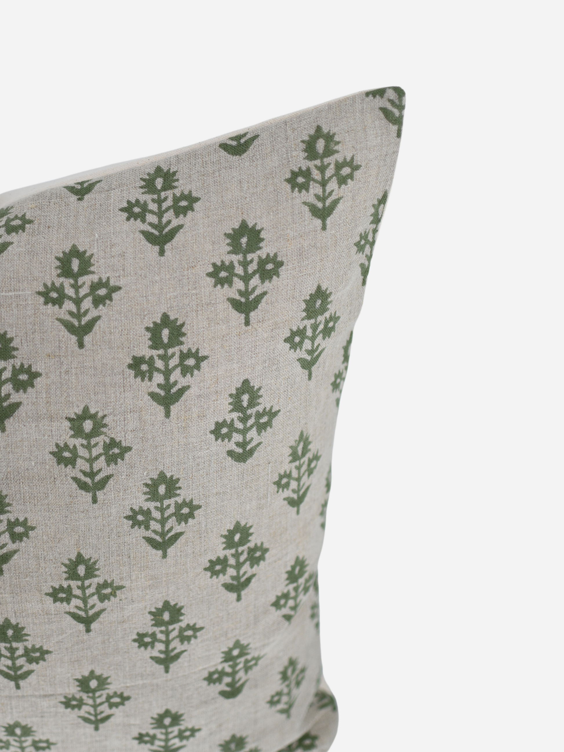 Handmade Gable Block Print Pillow