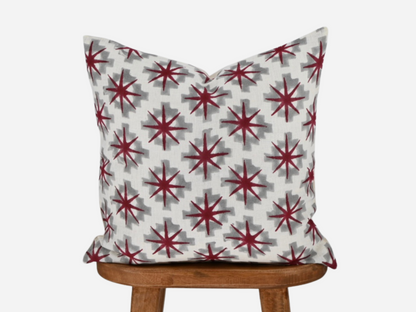 Hillary Block Print Pillow Cover