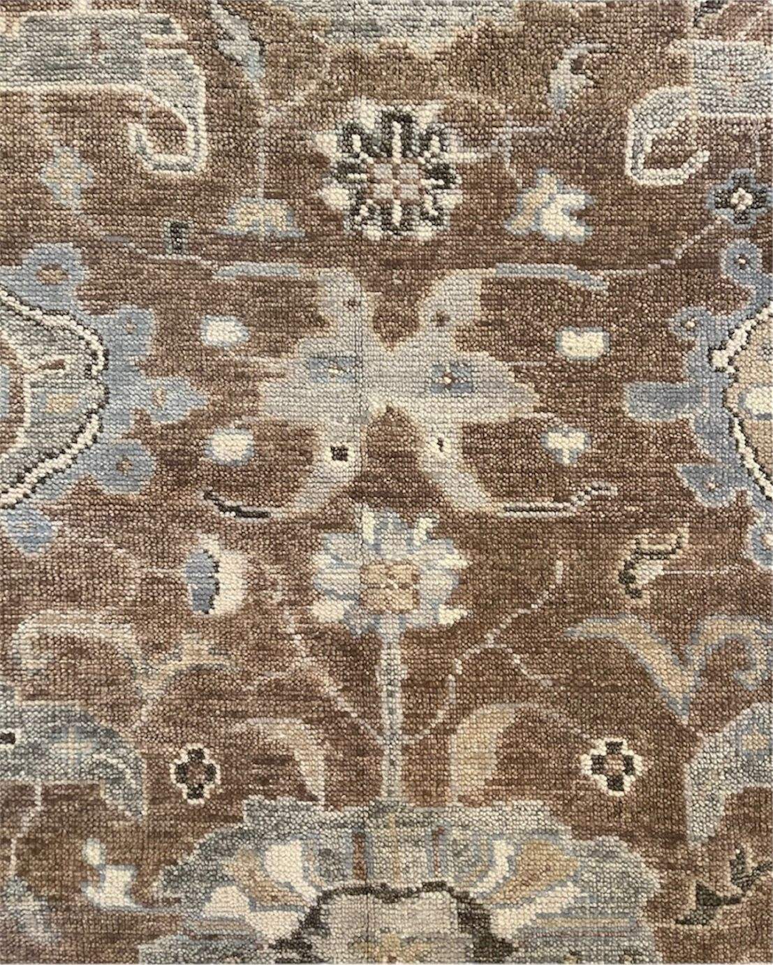 Oriental Luminescence Hand Knotted Oushak Rug - Maple Village Lane