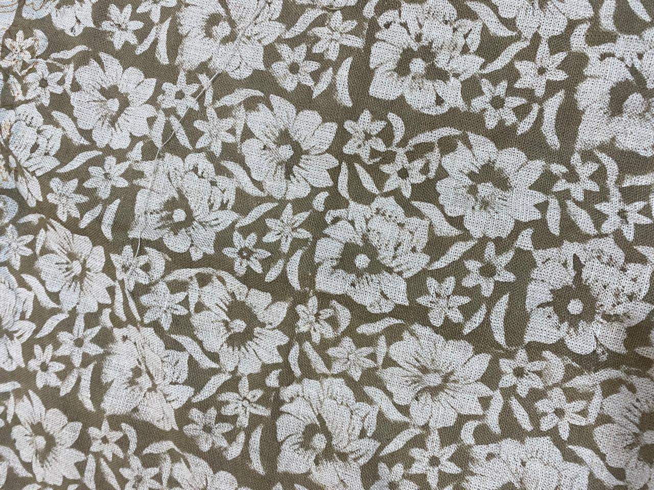 Hand Block Printed Linen Fabric , Home Decor Best Linen Fabric for decor, pillows ,upholstery, curtain - Maple Village Lane