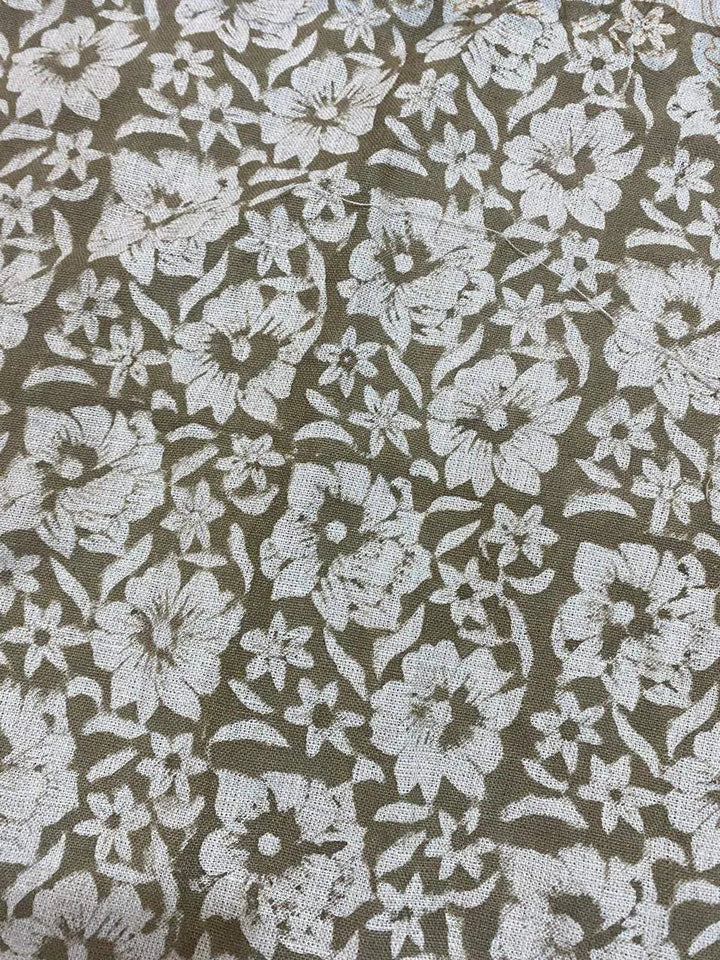 Hand Block Printed Linen Fabric , Home Decor Best Linen Fabric for decor, pillows ,upholstery, curtain - Maple Village Lane