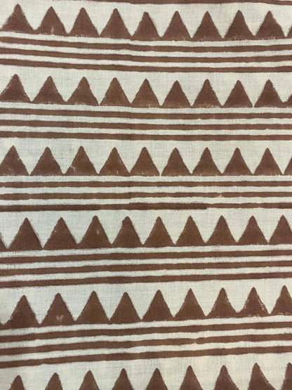 Indian Block Print, indian cotton, Hand stamped printing, by the yard, Indian Fabric, Peace Block Print Fabric, sewing and quilting fabric 3 - Maple Village Lane