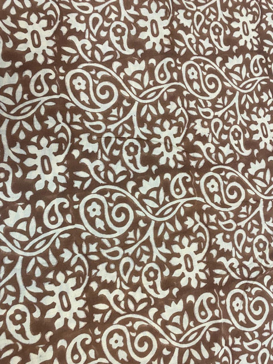 Indian Block Print, indian cotton, Hand stamped printing, by the yard, Indian Fabric, Peace Block Print Fabric, sewing and quilting fabric 4 - Maple Village Lane