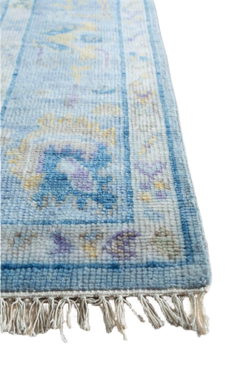 Coastal Blue Castaway Oushak Made-to-Order Rug - Maple Village Lane