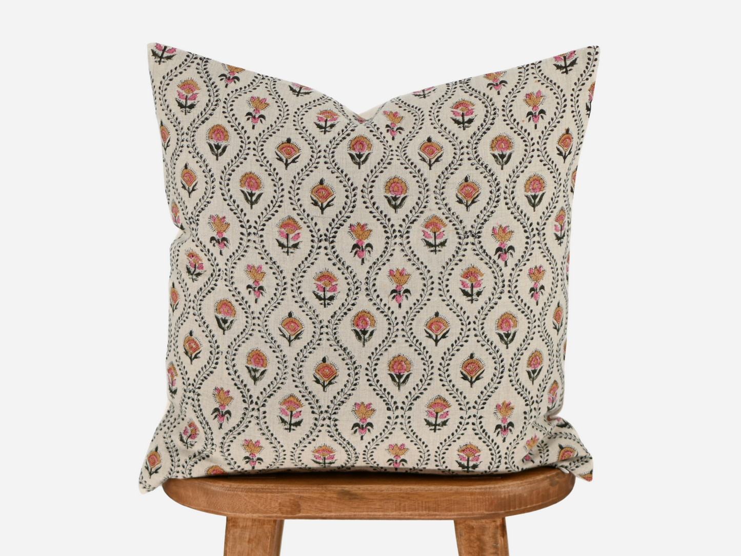 Seraphina Block Print Pillow Cover