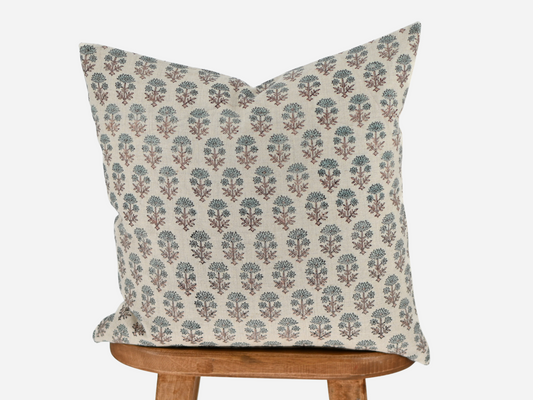 Alder Block Print Pillow Cover