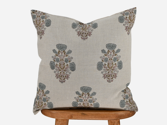 Cypress Block Print Pillow Cover