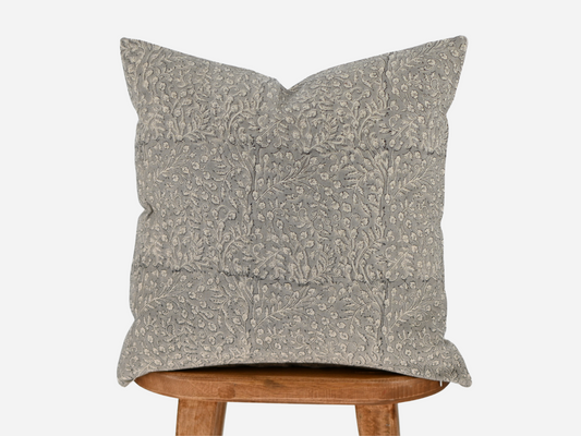 Solace Block Print Pillow Cover