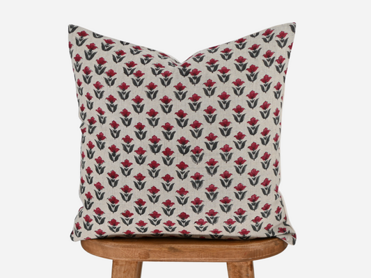 Monroe Block Print Pillow Cover