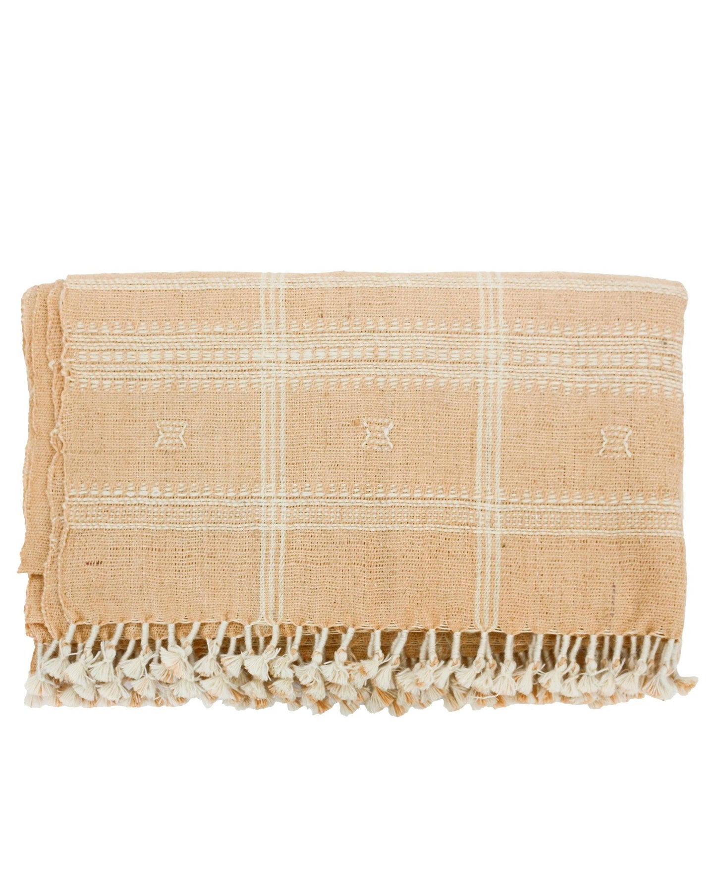 Handwoven Vintage Bhujodi Bed Throw - Rustic - 40 X 90 - Maple Village Lane