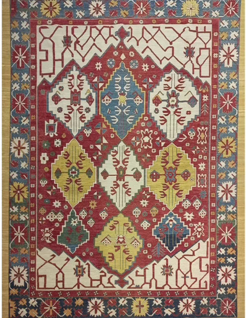 Oriental Zephyr Hand Knotted Oushak Rug - Maple Village Lane