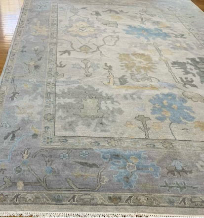 Oriental Aureate Hand Knotted Oushak Rug - Maple Village Lane