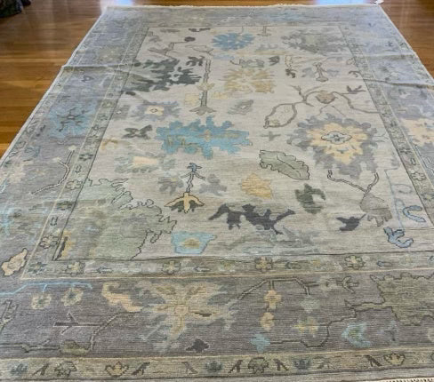 Oriental Aureate Hand Knotted Oushak Rug - Maple Village Lane