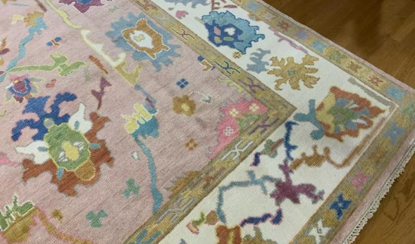 Oriental Belle Hand Knotted Oushak Rug - Maple Village Lane