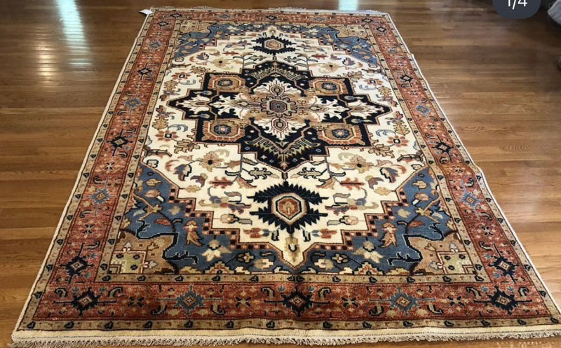 Oriental Serendipity Hand Knotted Oushak Rug - Maple Village Lane