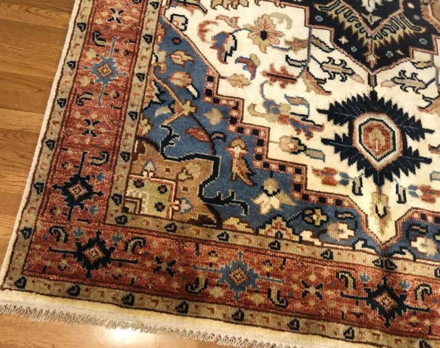 Oriental Serendipity Hand Knotted Oushak Rug - Maple Village Lane