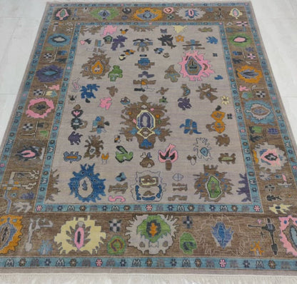 Oriental Gossamer Hand Knotted Oushak Rug - Maple Village Lane