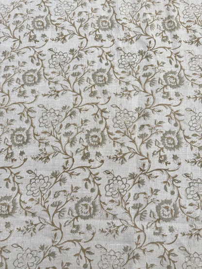 Lila Hand Block Printed Linen