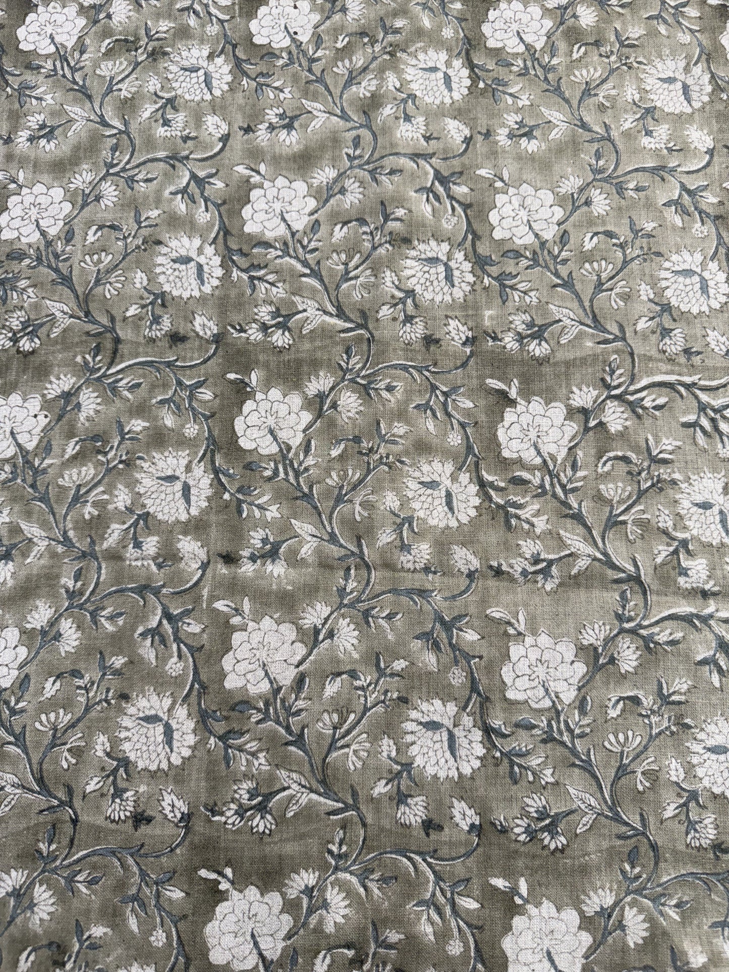 Lila Hand Block Printed Linen