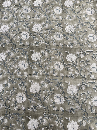 Lila Hand Block Printed Linen