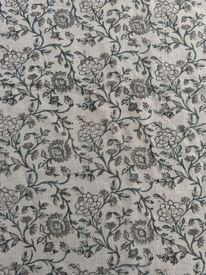 Lila Hand Block Printed Linen