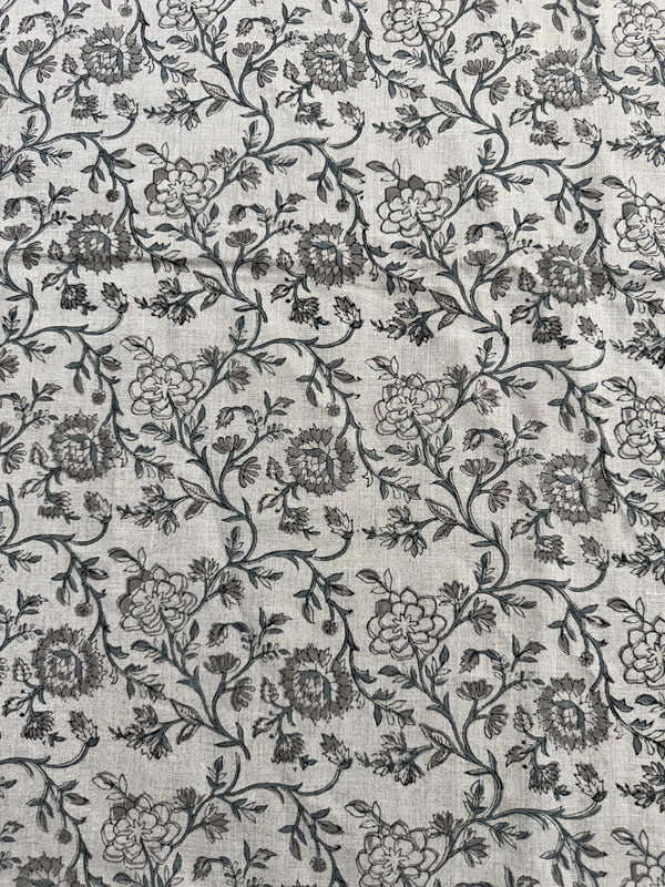 Lila Hand Block Printed Linen