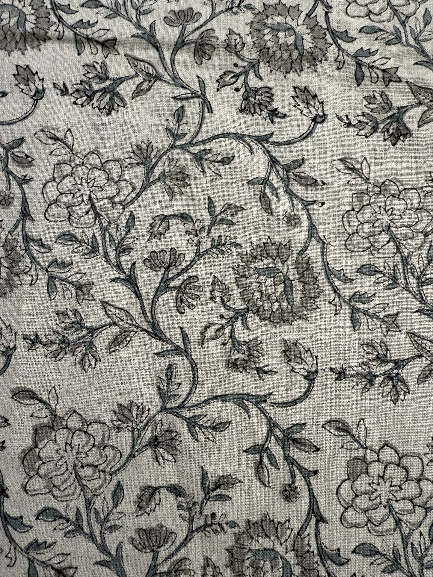 Lila Hand Block Printed Linen