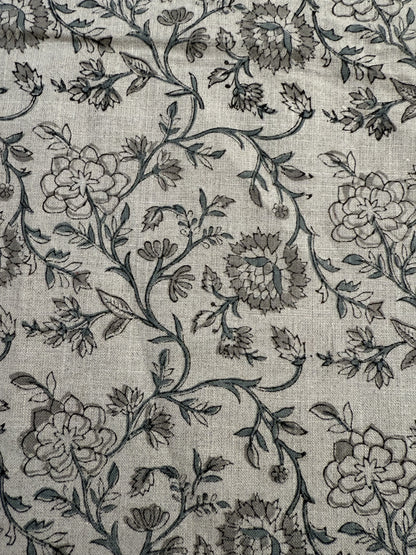 Lila Hand Block Printed Linen