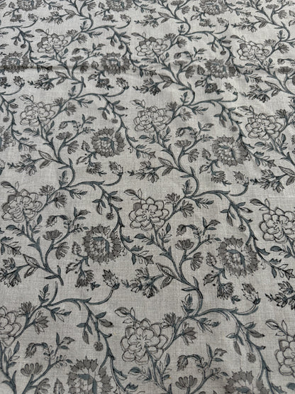 Lila Hand Block Printed Linen