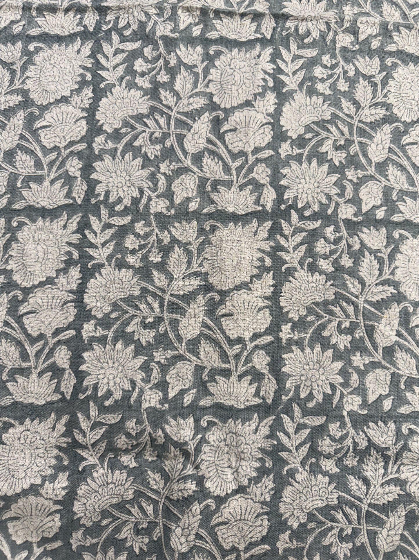 Loki Hand Block Printed Linen Fabric