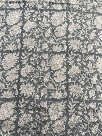 Loki Hand Block Printed Linen Fabric