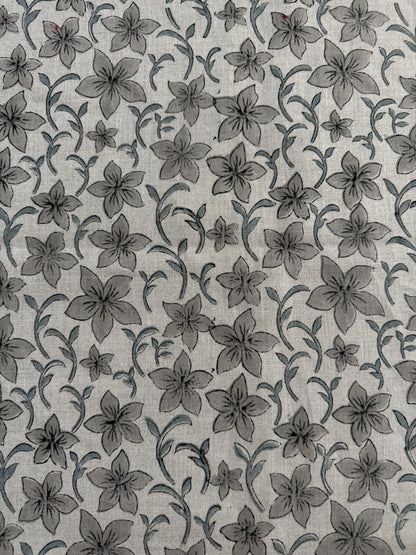 Bob Linen Block Print Fabric by the Yard