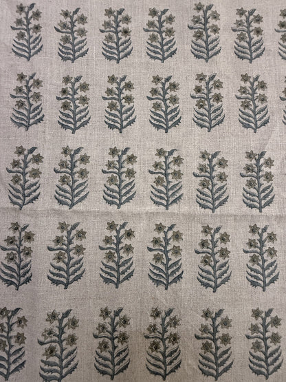Sylvie Hand Block Printed Linen