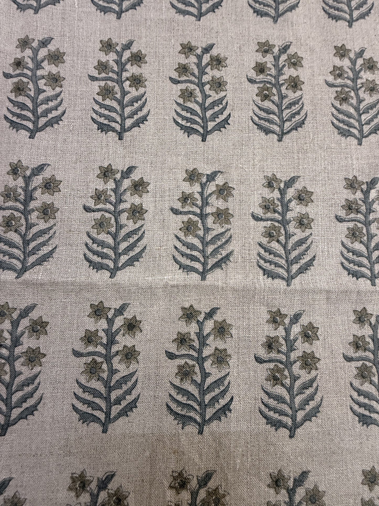 Sylvie Hand Block Printed Linen