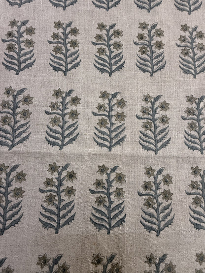 Sylvie Hand Block Printed Linen