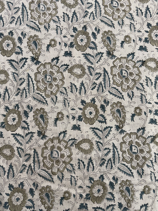 Cleo Block Print Linen