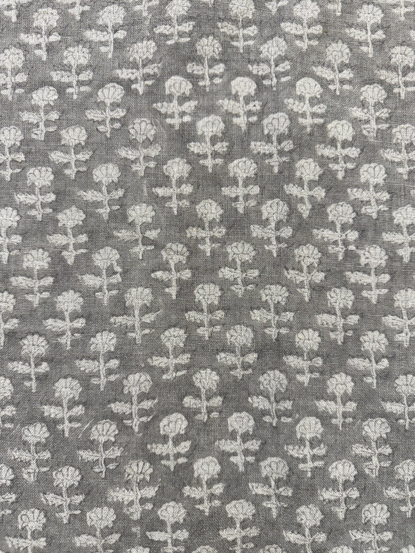 Iris Linen Block Print