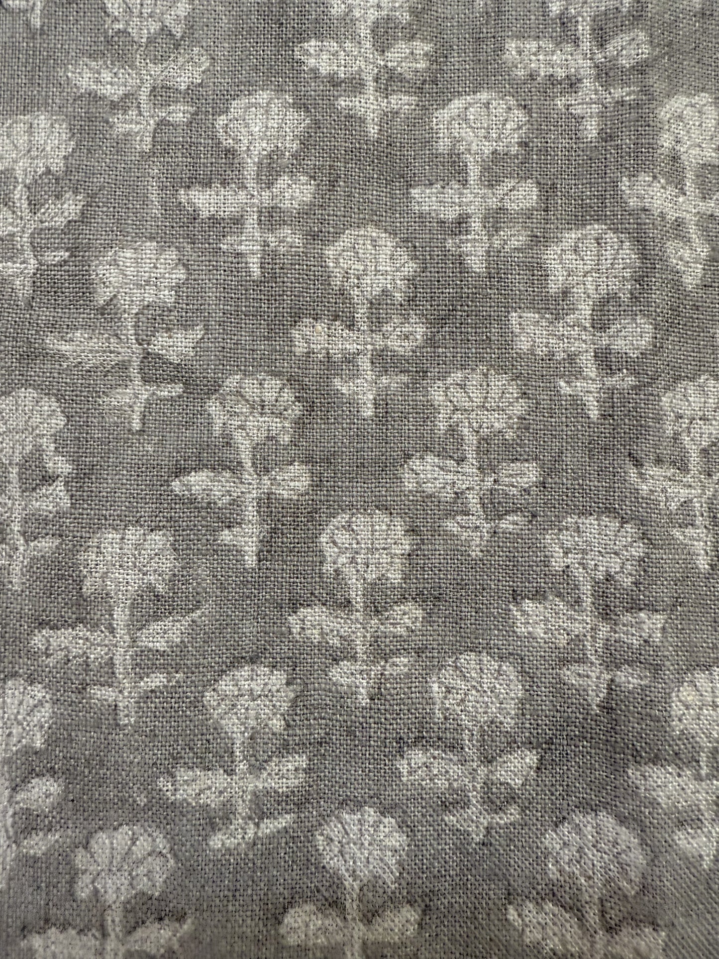 Iris Linen Block Print