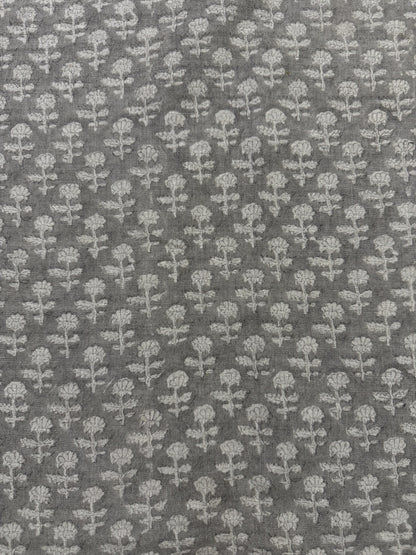 Iris Linen Block Print