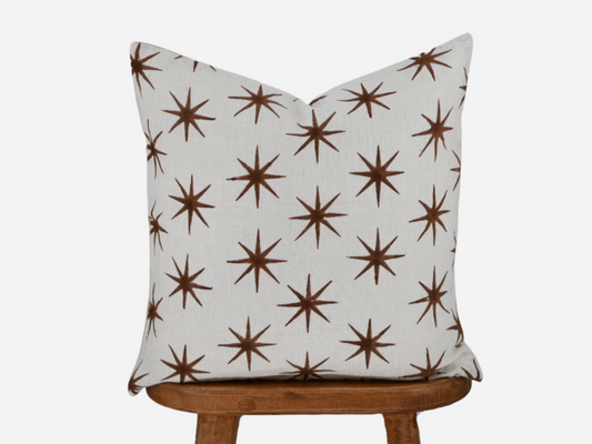 Lou Block Print Pillow Cover