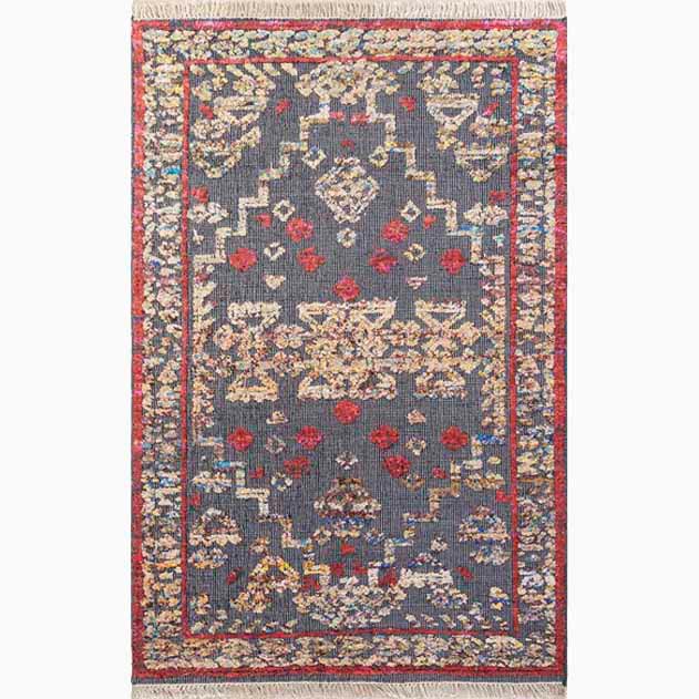 Maeven Handwoven Recycled Silk-Blend Rug