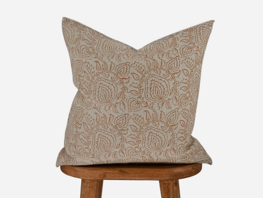 Nate Block Print Pillow Cover