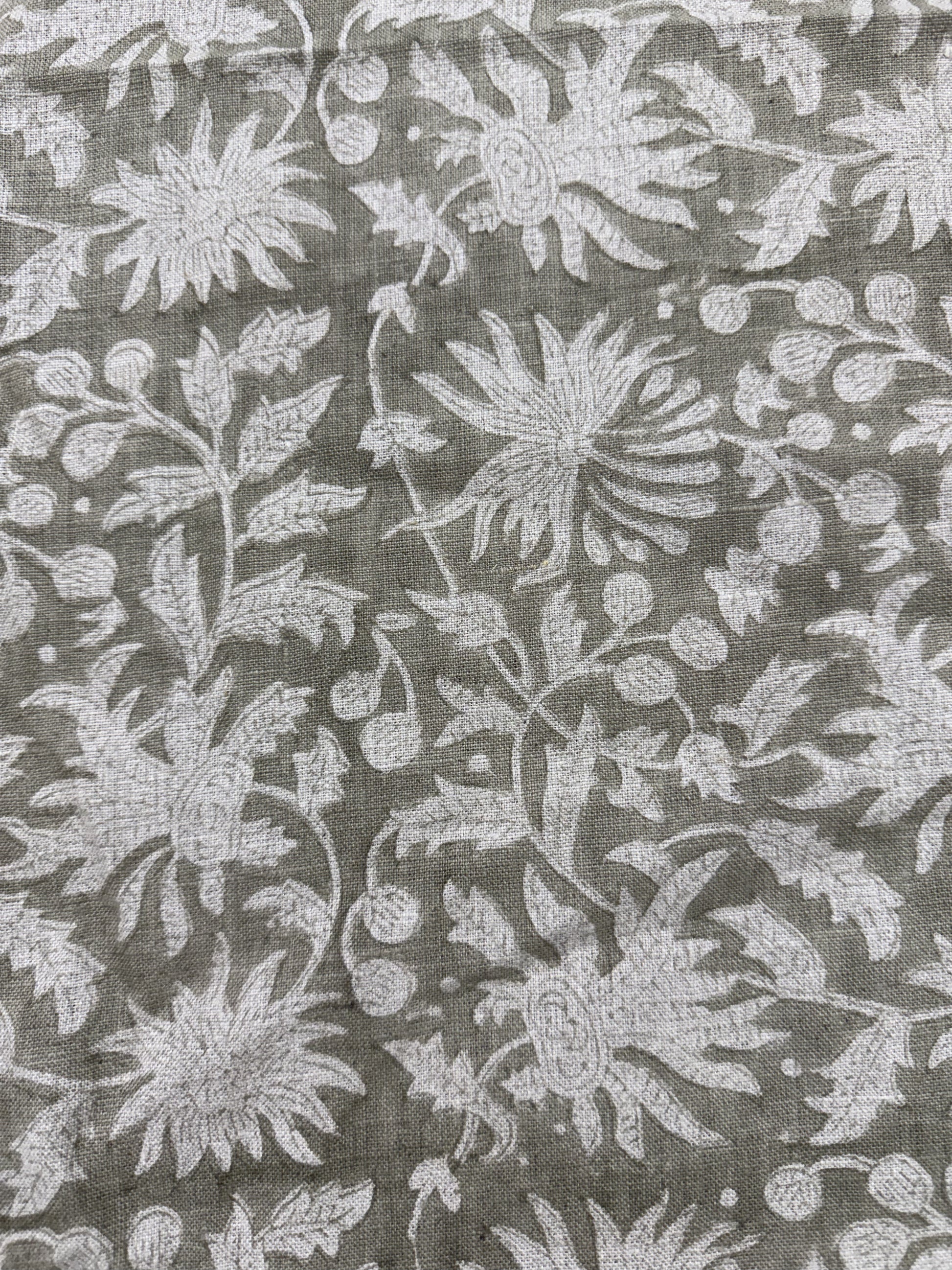 Printed Linen Upholstery Fabric