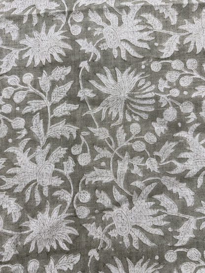 Printed Linen Upholstery Fabric