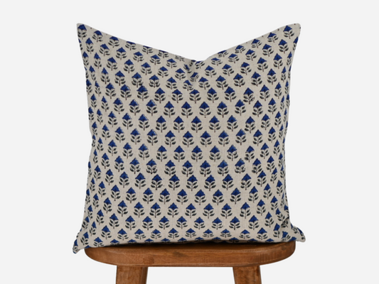 Sansa Block Print Pillow Cover