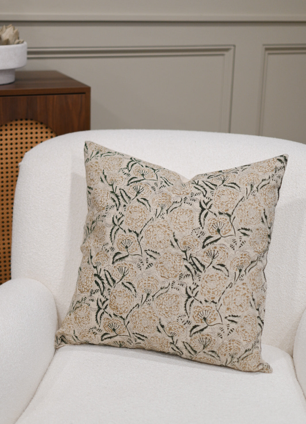 Shay Block Print Cushion Cover