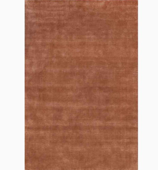 Terracotta Hand-Loomed Wool Rug