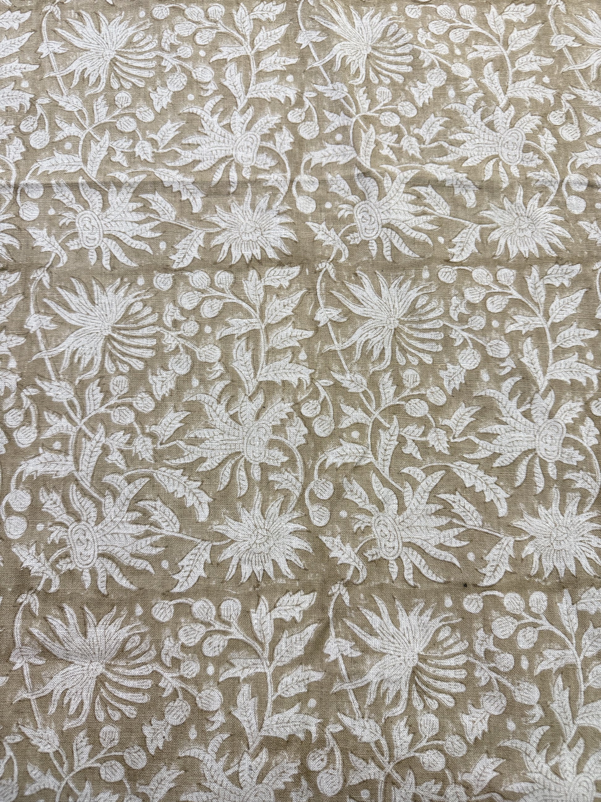 Traditional Block Printed Linen